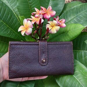 Portland Leather Goods Trifold Wallet in Coldbrew, NWT